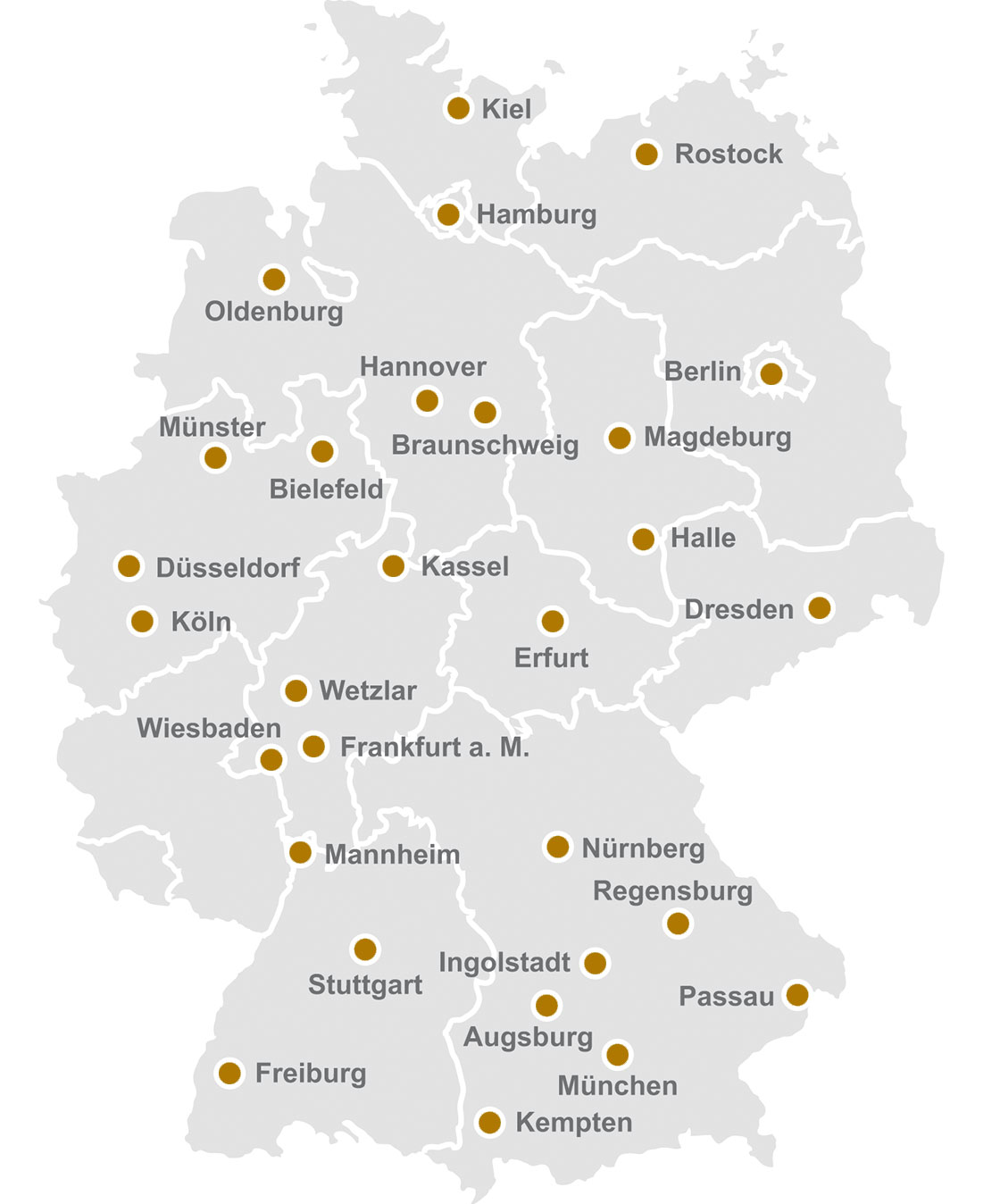 Standorte in Deutschland