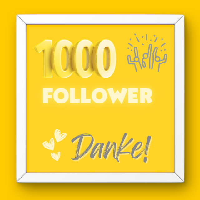 🎉 1.000 Follower auf LinkedIn!