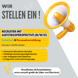 Stelle frei in unserer Niederlassung Alsfeld